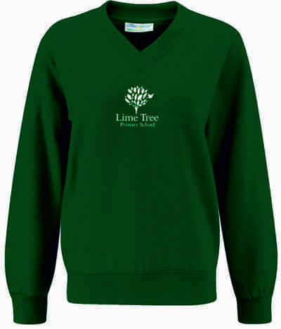 Lime Tree V Neck Sweatshirt
