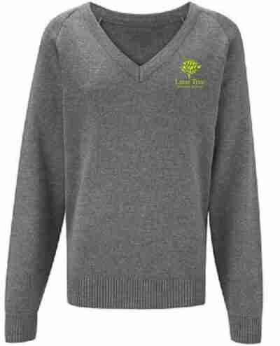 Lime Tree V Neck Jumper