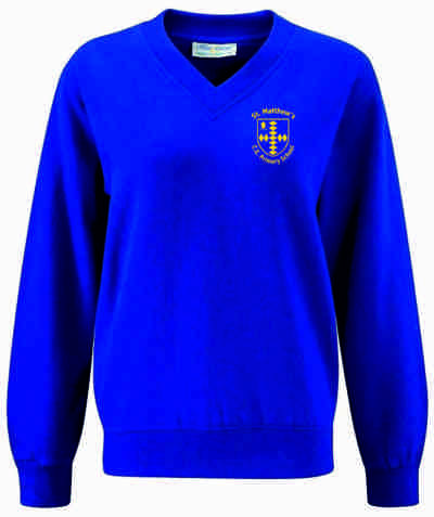 St Matthews V Neck Sweatshirt